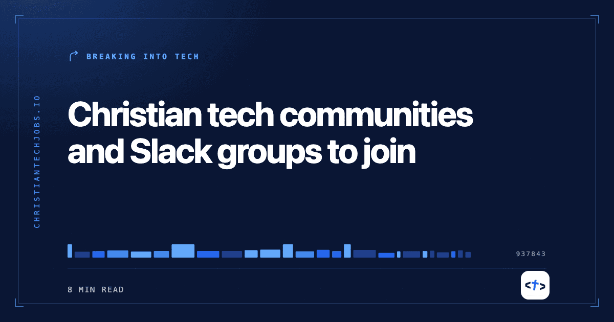 Christian tech communities and Slack groups to join