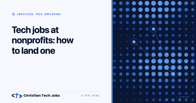 Tech jobs at nonprofits & how to land one
