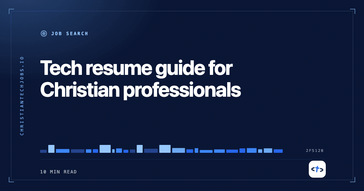 Tech resume guide for Christian professionals